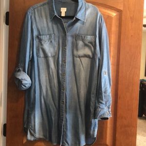 Chico’s Denim Shirt Tunic